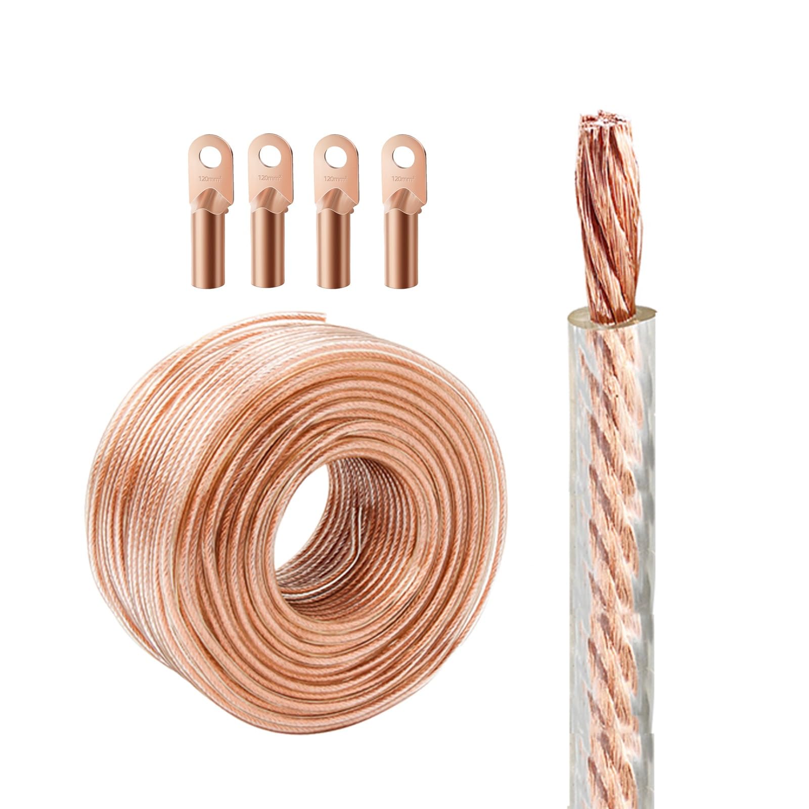 Kabel Tinned Copper Braided 25 mm²